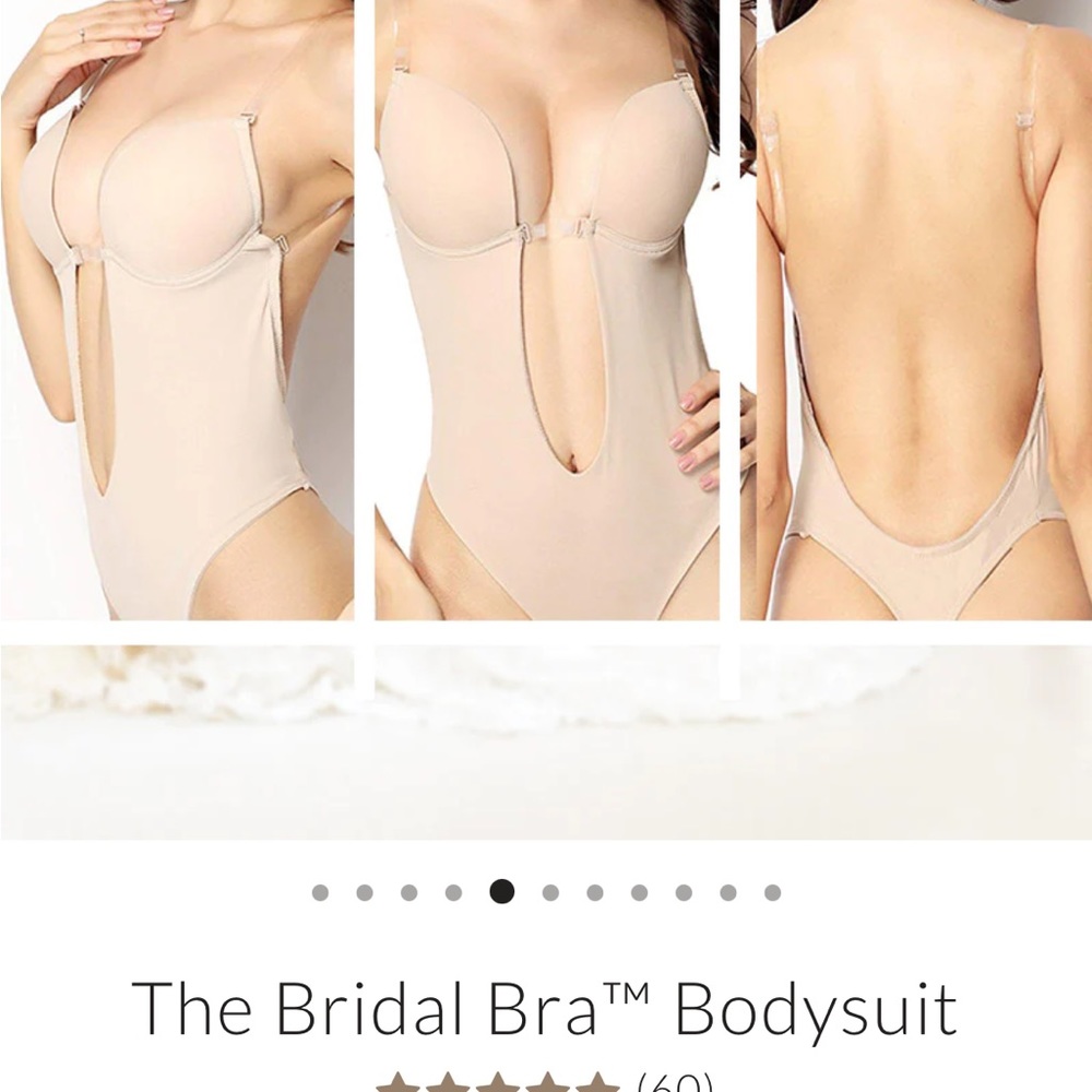 Bridal bra bodysuit